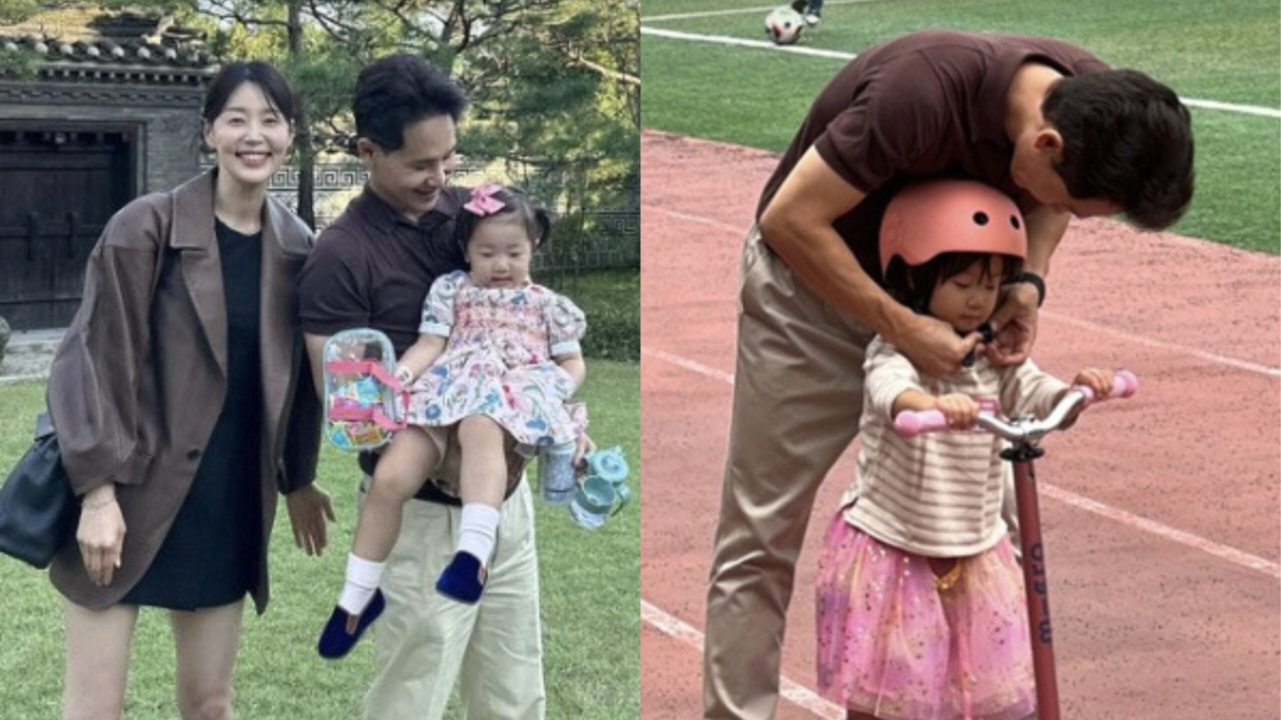 Han Ji Hye compartilha momentos de alegria com filha e marido