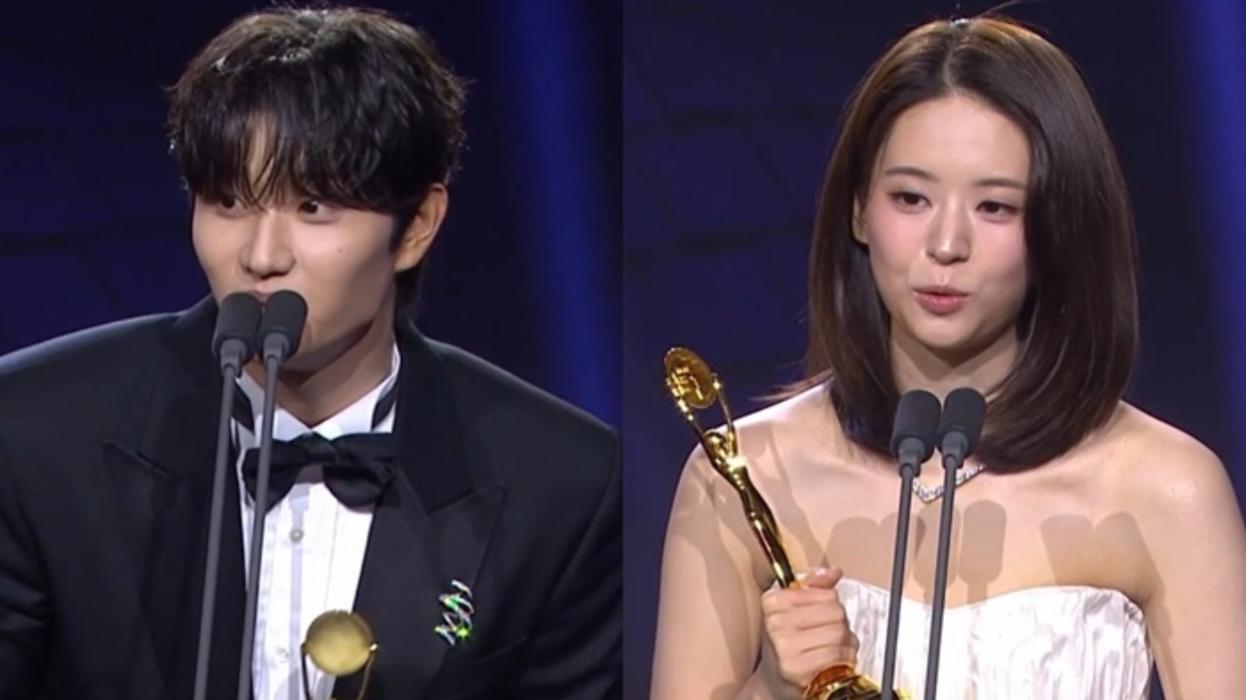 Kim Jae Won e Jeon So Young vencem o prêmio de Melhor Ator Revelação no Blue Dragon Series Awards
